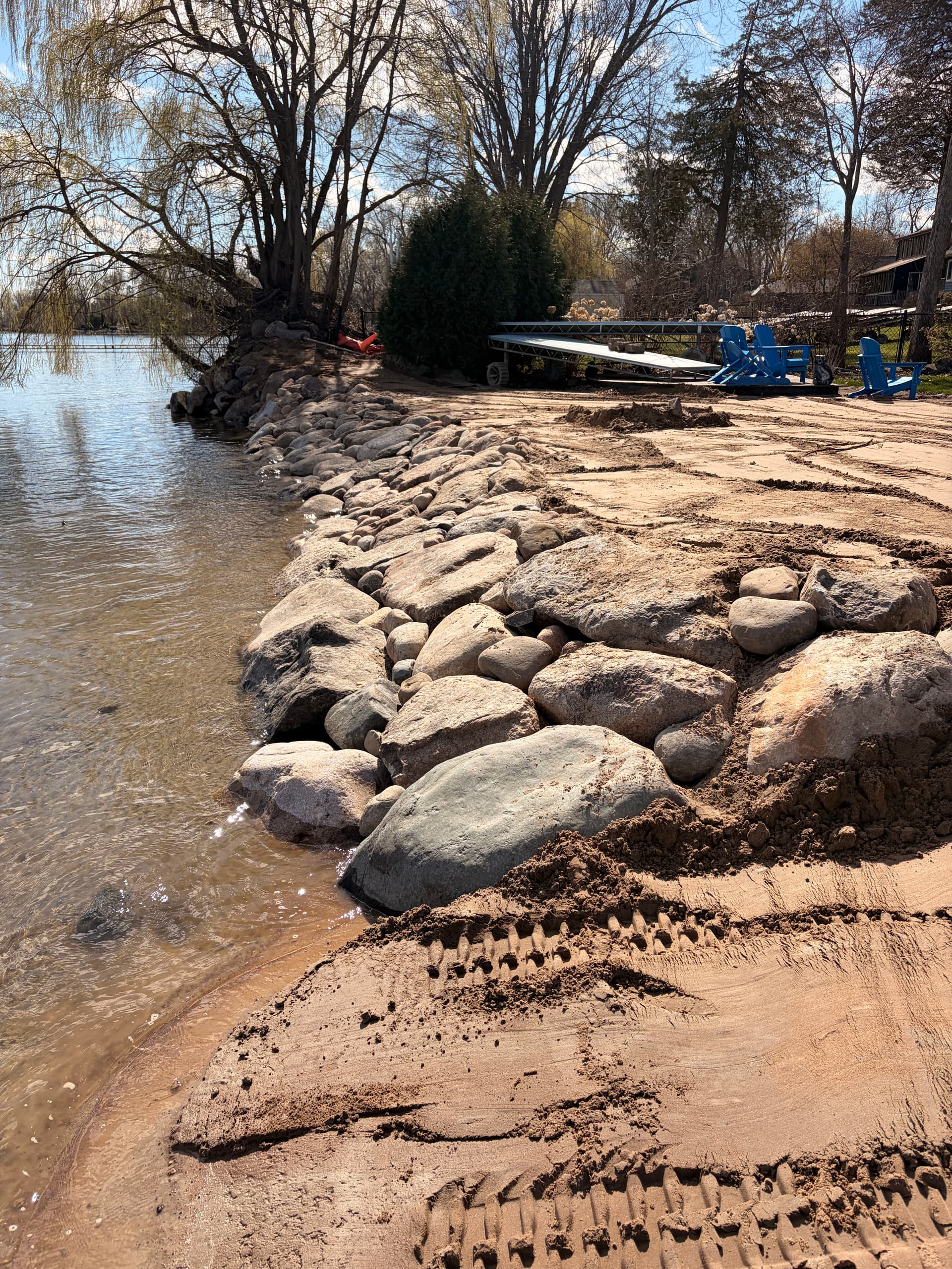 Gallery photos for Engineered Riprap Shoreline Restoration on Forest Lake: Image #1