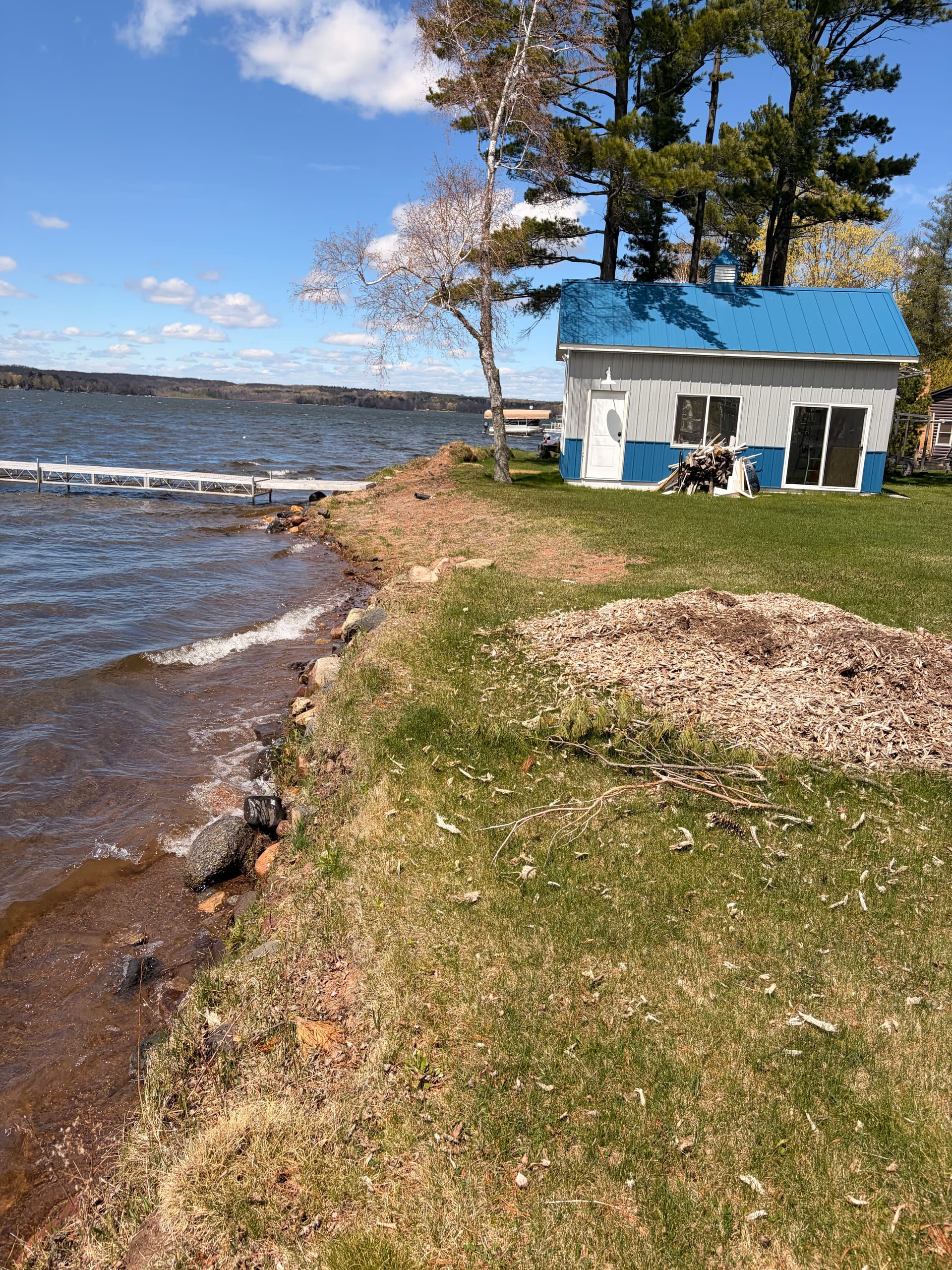 Gallery photos for Riprap Install and Granite Steps Built for Lakefront Bank Protection: Image #4