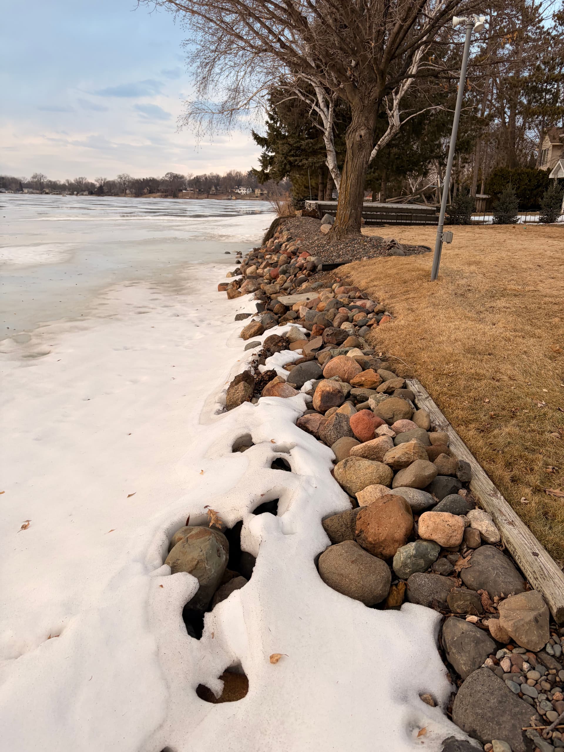 Gallery photos for Ice-Damaged Shoreline Rebuilt With Riprap the Right Way: Image #3