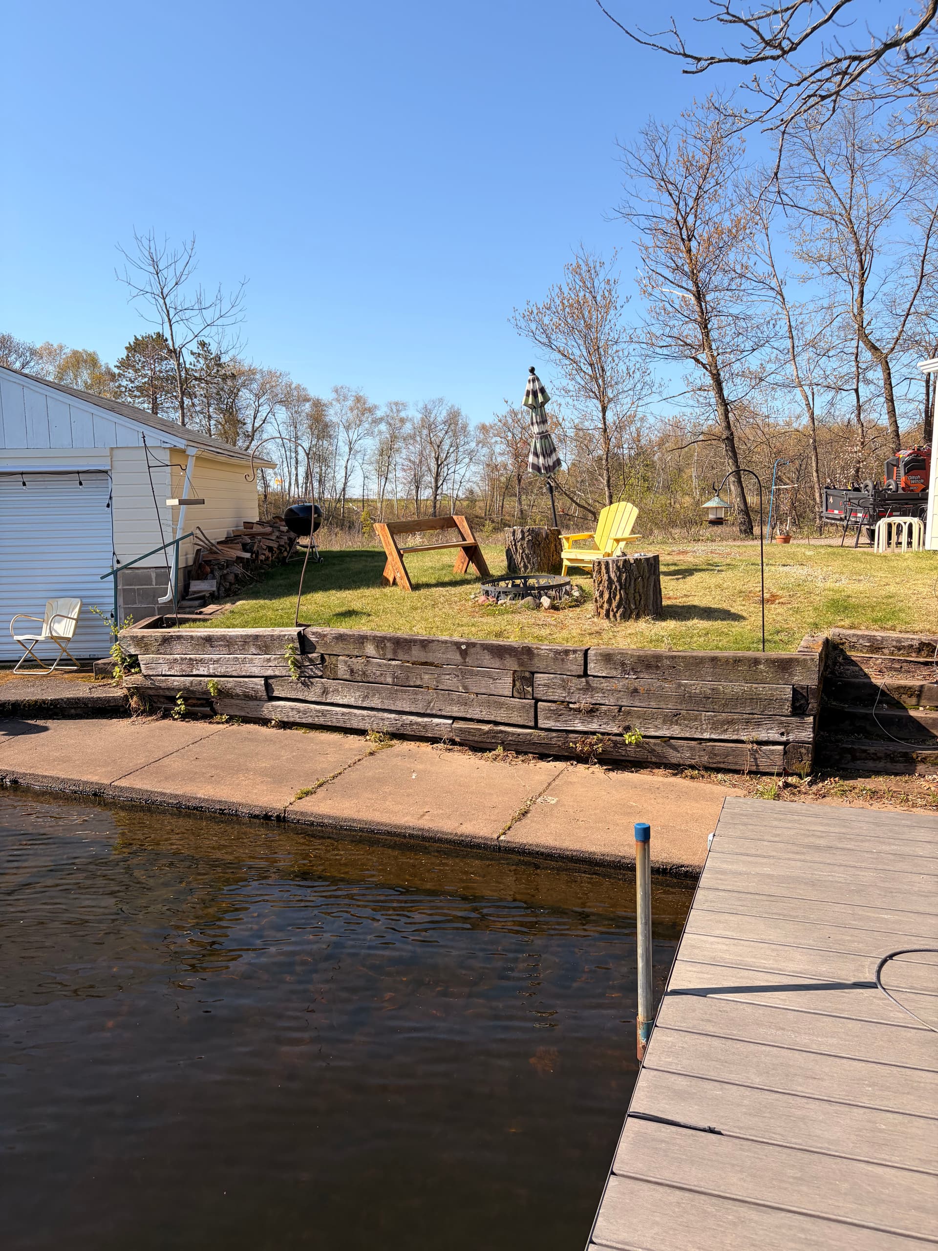 Gallery photos for Old Timber Wall Replaced with a Boulder Wall and New Staircase: Image #3