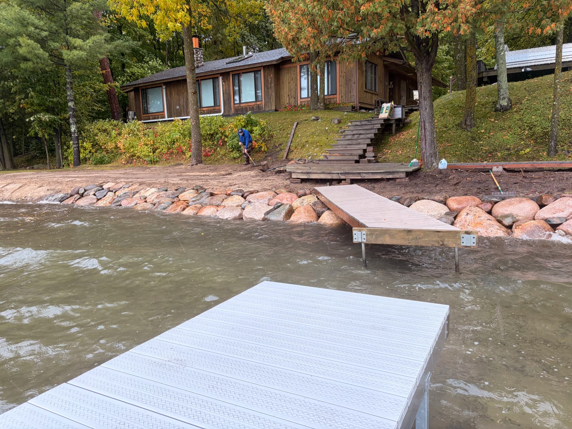 Engineered Riprap Shoreline Restoration in Grand Rapids MN