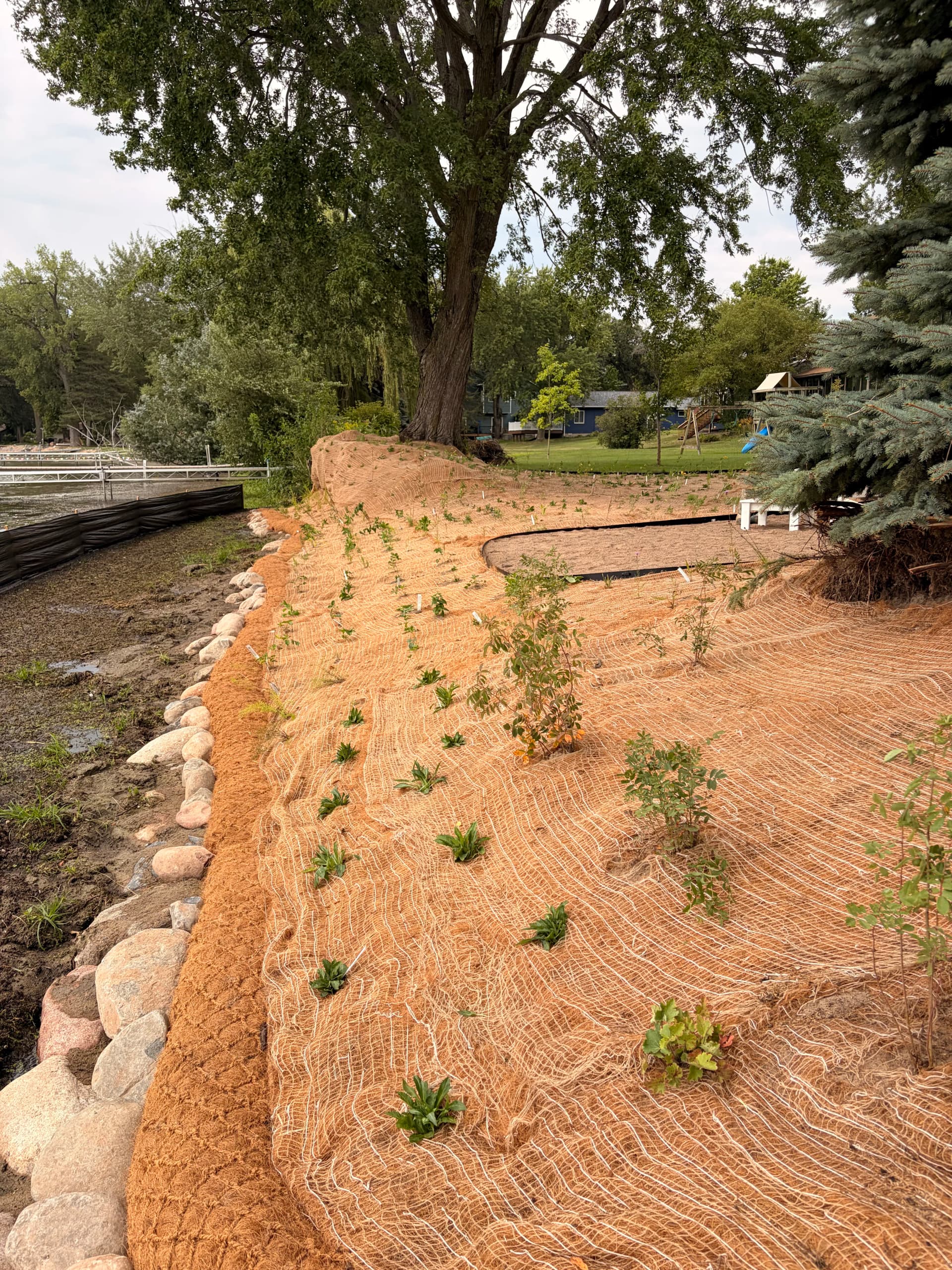 Ice Heave Damage Fixed With a Full Lakeside Shoreline Restoration